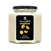 Lemon Scented Candle in Hexagonal Jar